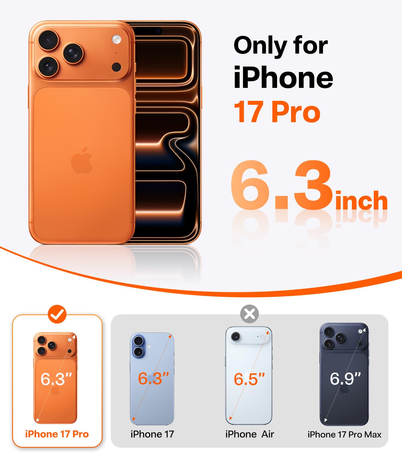 Amazon.com: TORRAS Ostand Q3 Air for iPhone 17 Pro Case 6.3'' with